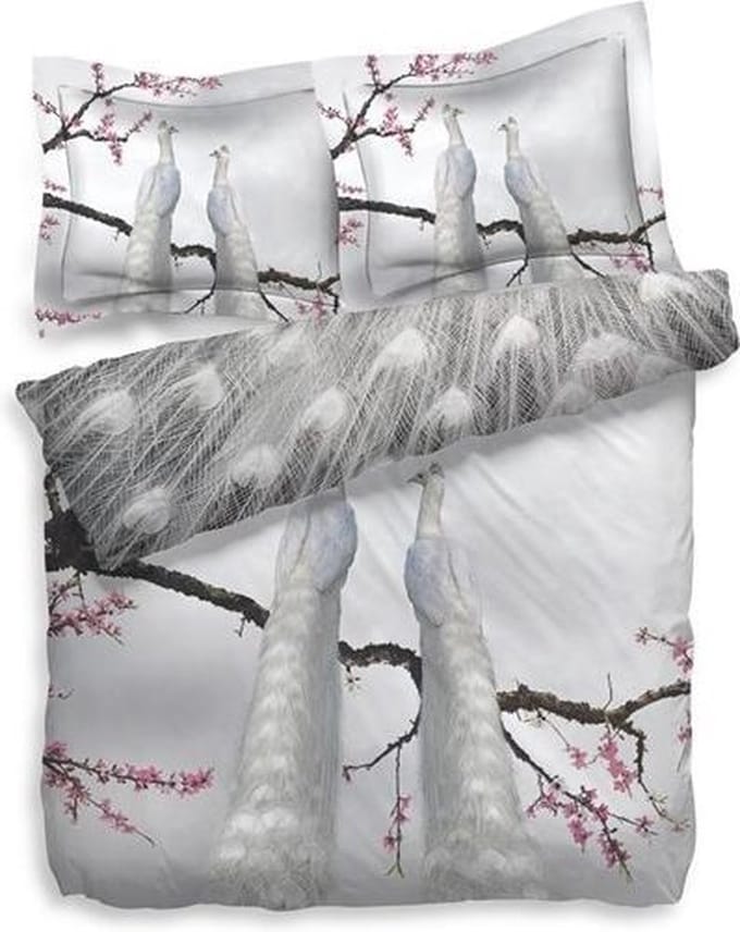 Heckett & Lane Mayour Dekbedovertrek - Eenpersoons - 140x200/220 cm - Marshmellow