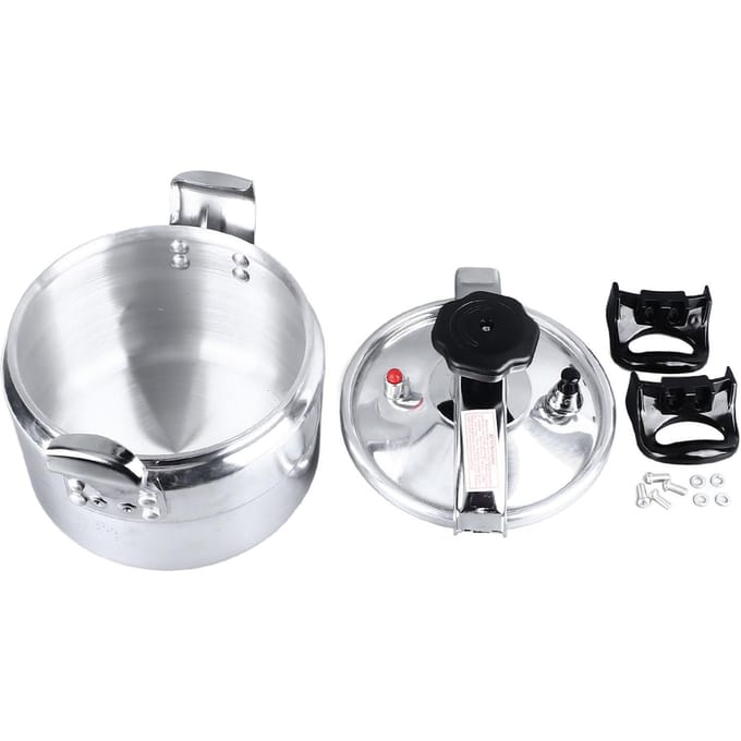 5L Hogedrukpan met Grote Capaciteit met Dubbel Handvat Explosieveilige Aluminiumlegering Hogedrukpan L gray