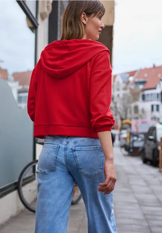 Sweatjack in een kort model
