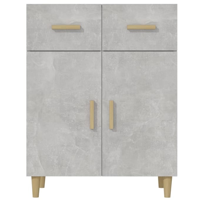 vidaXL - Dressoir - 69,5x34x89 - cm - bewerkt - hout - betongrijs