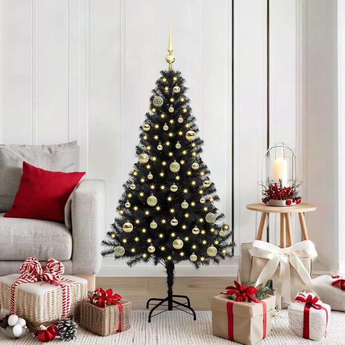 vidaXL - Kerstboom - Zwart - 150 - cm - PVC