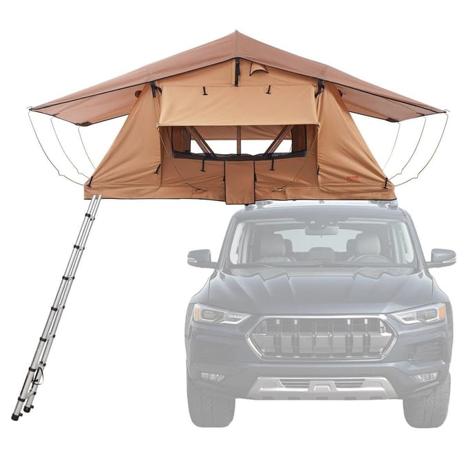 Tente de toit rigide 2-3 personnes imperméable pour Jeep SUV Camion avec échelle