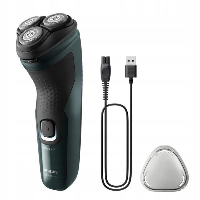 Philips X3002/00 - Scheerapparaat - PowerCut Mesjes 4D Flex Koppen Nat & Droog 40min Gebruikstijd