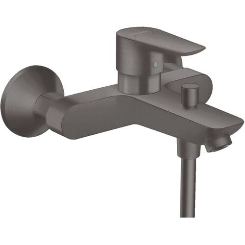 Hansgrohe Talis e Badkraan - met omstel - met koppelingen - thermostaat - hoogglans zwart chroom