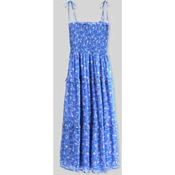 slim fit maxi-jurk met verstelbare spaghettibandjes