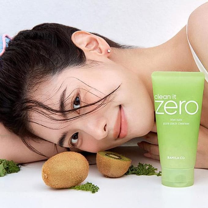 [BANILA CO] Clean it Zero Kiwi Kale Poriënmasker Reiniger 180g green