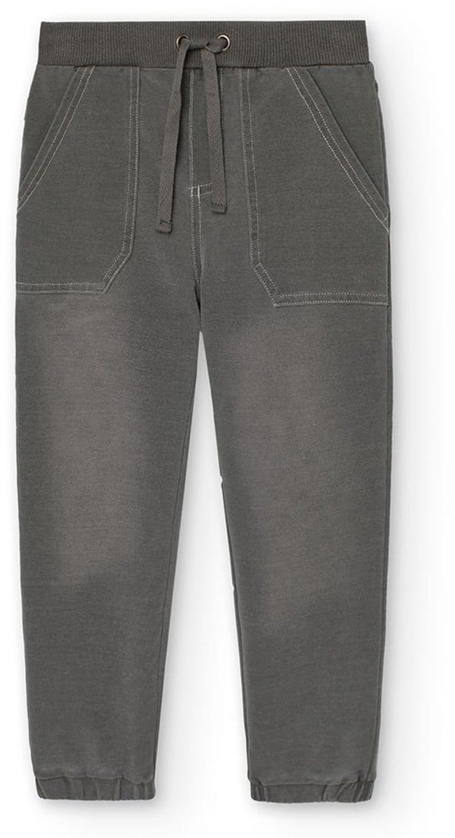 Boboli Fleece Denim Broek Grijs 4 Years Kinderen