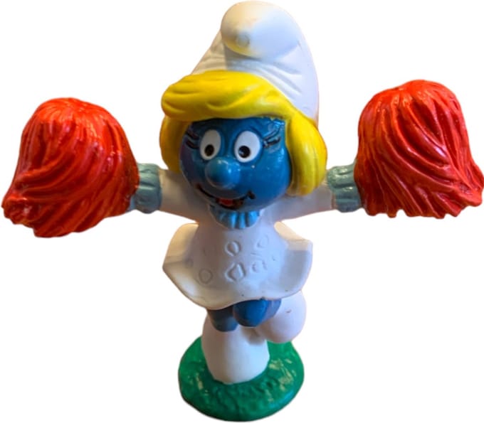 Smurfin als cheerleader - Met pompons - De smurfen - Schleich - 6 cm - Nr 20149