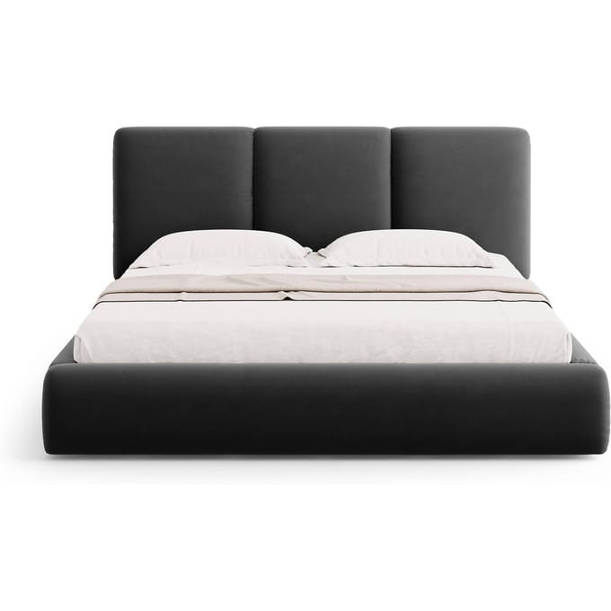 Bedframe Nicolas velvet met opbergruimte en hoofdbord 200 x 200 cm | Cosmopolitan Design