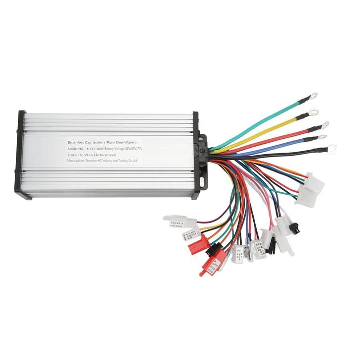48V 60V 72V 800W Sinusgolf Controller Borstelloze Motorcontroller voor Elektrische Fiets (Stil white