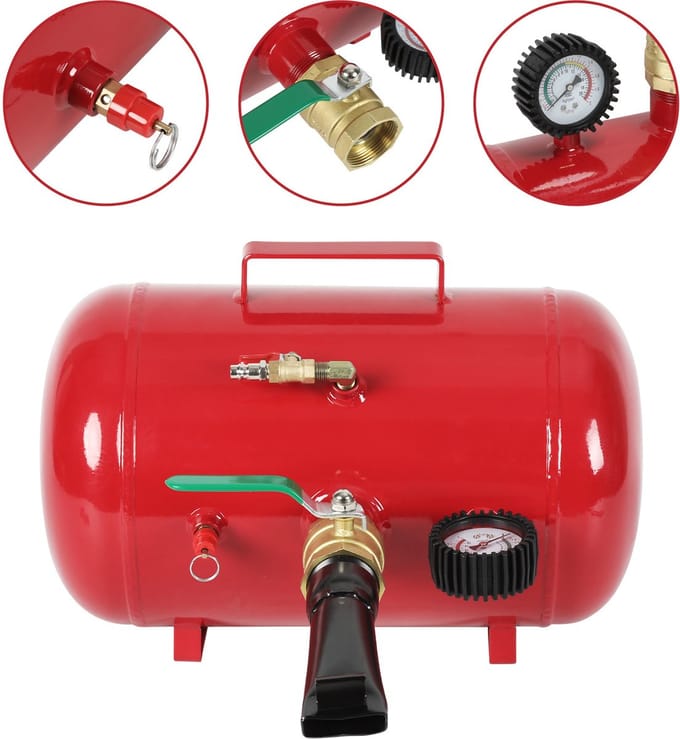 Silent Compressor ,20L Luchtcompressor 10Bar ,Luchtpomp met Tankcapaciteit, Geschikt voor Luchtgereedschap