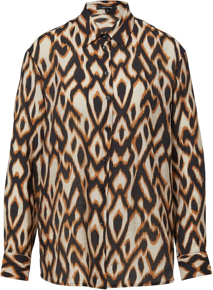 Comma  Blouses Black Größe: 38 | Longsleeves Outlet | Damen | Schwarz