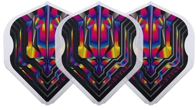 Champagne Flight Dart Flights - Clear Rainbow