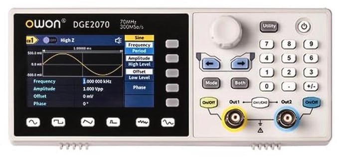 Golfvormgenerator 70MHz 2-kanaals met 300MS/s Bemonsteringsnelheid