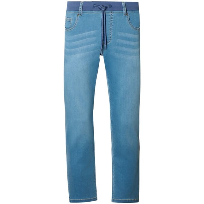 Jan Vanderstorm herren Jeans Met Elastische Band - 76 - lichtblauw - Plus Size