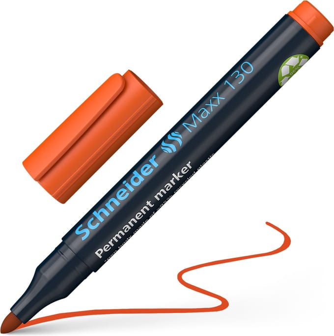 Schneider permanent marker - Maxx 130 - ronde punt - oranje - S-113006