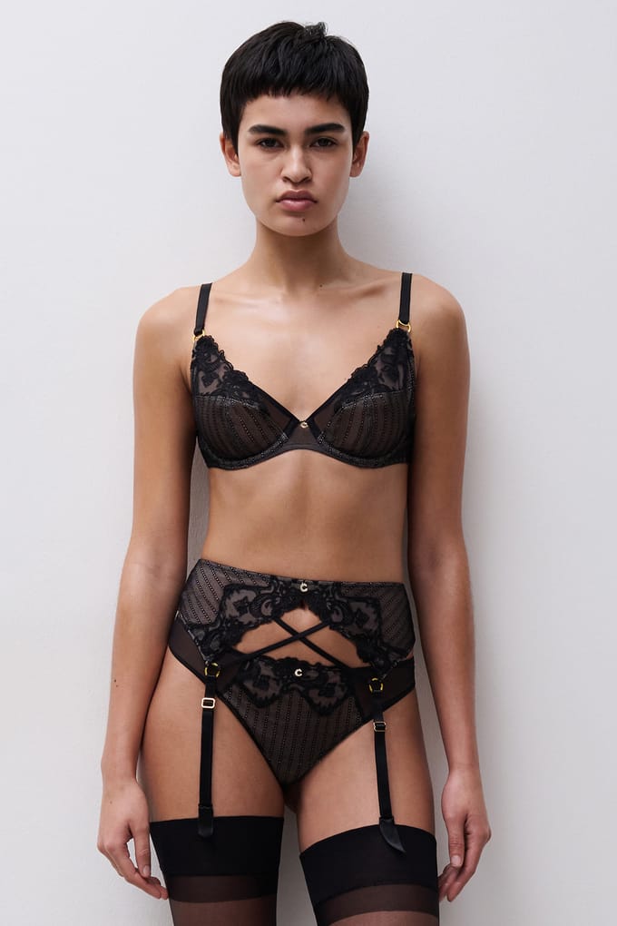 Chantelle Cabaret Sauvage Garter Belt Black Größe: S | Bustiers Outlet | Damen | Schwarz