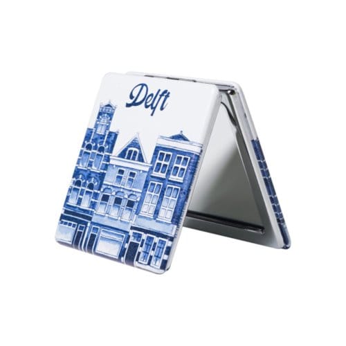 Heinen delfts blauw spiegeldoosje - delft
