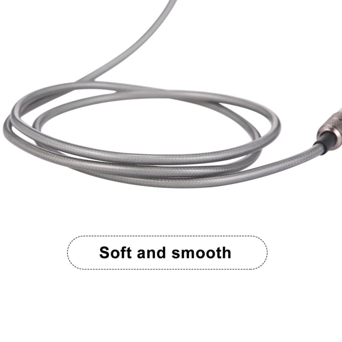 MMCX-connector Vervanging hoofdtelefoonkabel 3,5 mm bedrade oortelefoon Afneembaar snoer Compatibel met grijs