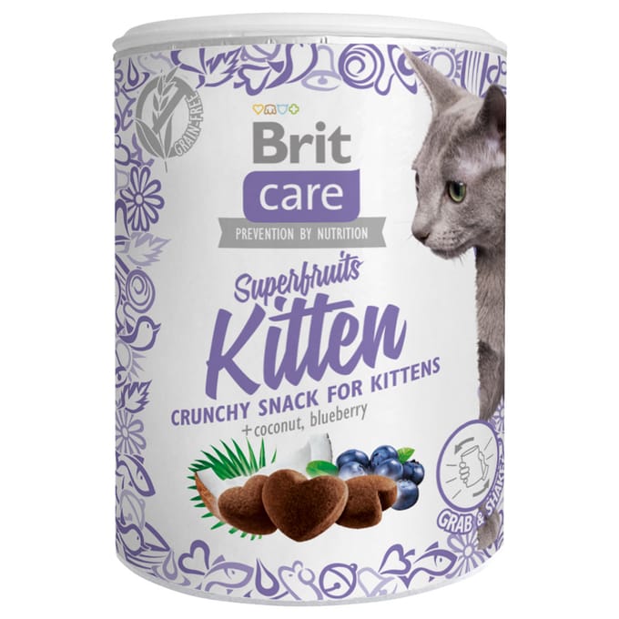 3x100g Brit Care Superfruits, traktatie voor kittens