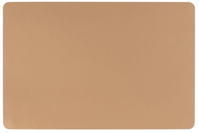 Secret de Gourmet Placemat set van 4 - Camel - Lederlook - 45 x 30 cm - Onderleggers