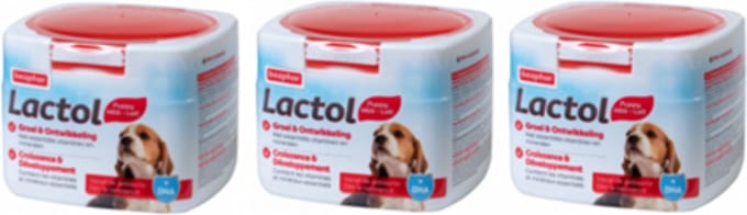 3x Beaphar Lactol Puppy Milk - Moedermelkvervanger - 500g