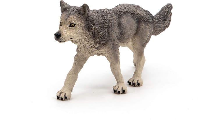 Speelfiguur - Bosdier - Grijze wolf
