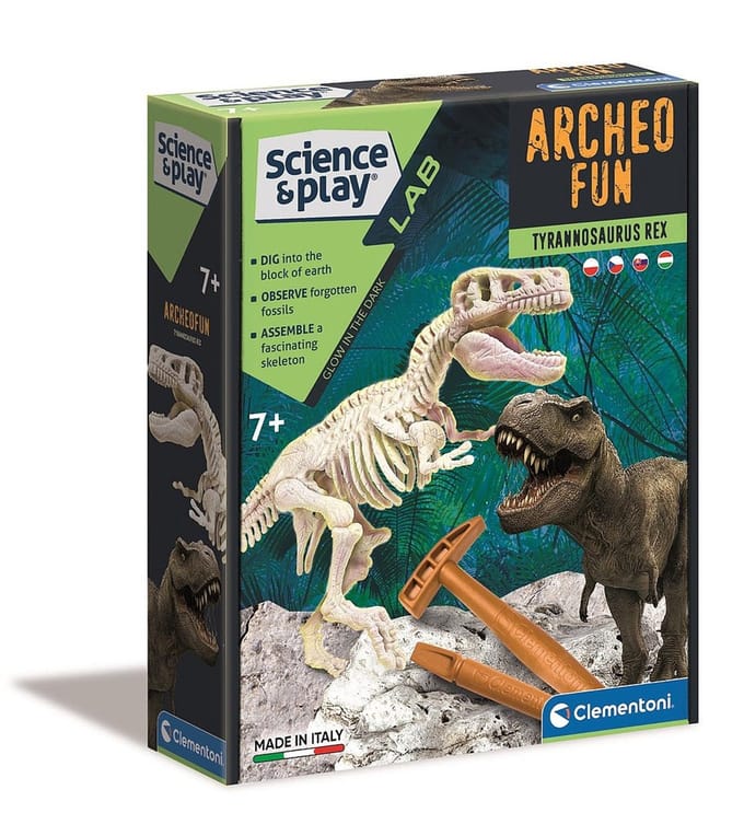Dinosaur Archeo Leuk Gloeiend Archeologisch Kit Clementoni