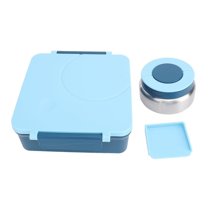 Lunchbox met Handvat Afsluitbaar Meerdere Vakken Vaatwasmachinebestendig Lunchbox Container voor L white