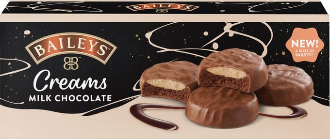 Baileys Creams Milk Chocolade cookies 128 G