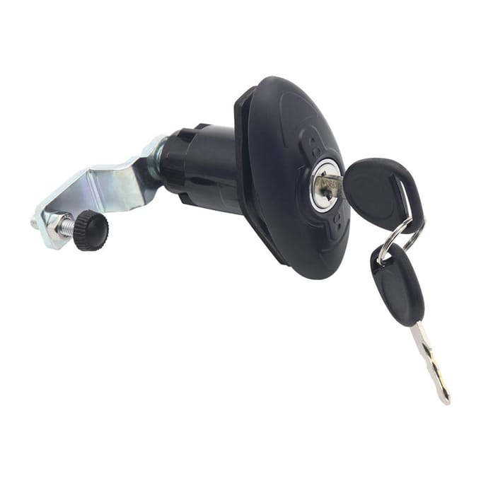 Draaibare handgreep met 2 sleutels voor camper-campercabine black