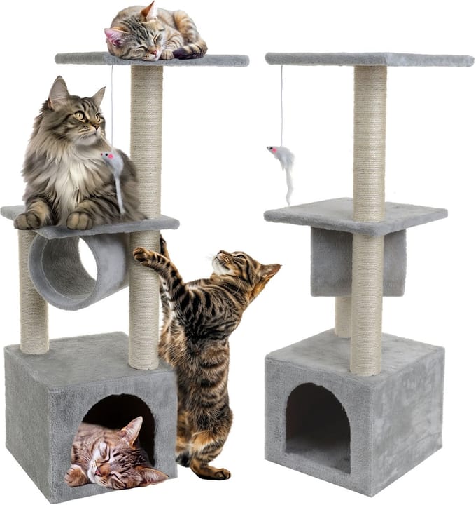 Mersjo Serie - Krabmeubel - 92 cm - Huisje - Platform - Speeltjes