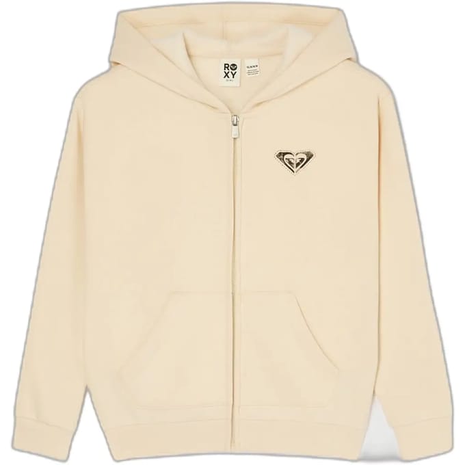 Roxy Surf Feeling Sweatshirt Met Rits Beige 8 Years Meisje