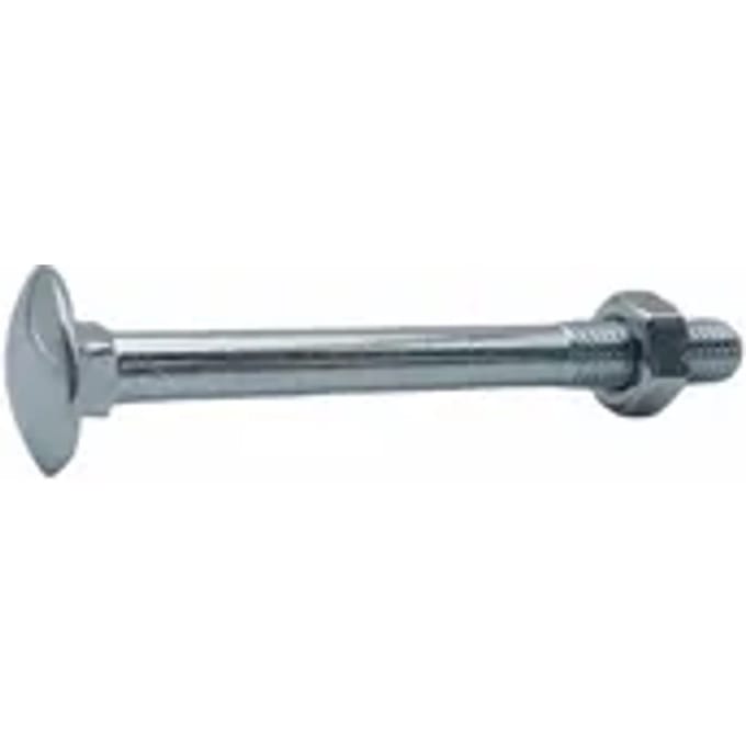 Sencys Slotbout Met Moer M8x80mm Per 5 Gegalvaniseerd