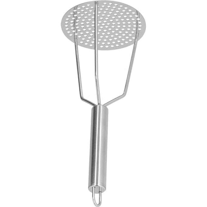 Aardappelstamper RVS Aardappelstamper Fruit- en Vleesstamper met Ergonomisch Handvat voor Keuken gray