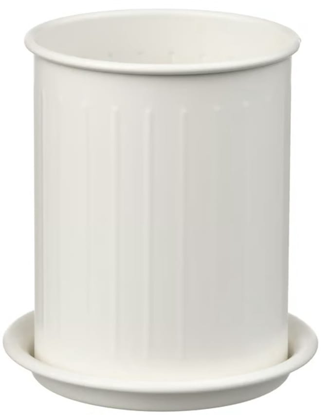 IKEA VÄLVÅRDAD Bestekhouder Wit/Gegalvaniseerd 13 cm