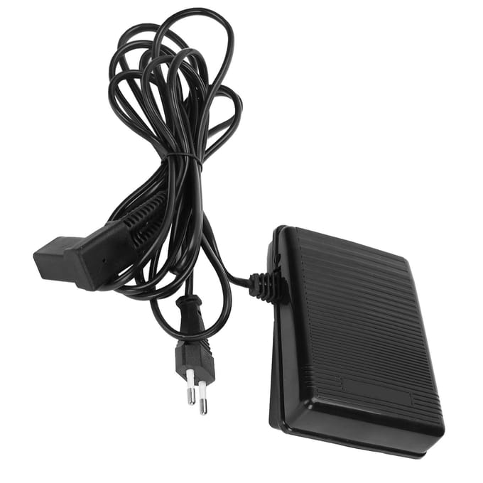 Naaimachine Voetpedaal Multifunctionele Controller 3-pins Stekker met 2m6.6ft Snoerlengte EU Plug black