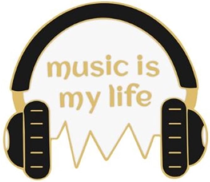 Pin Broche - enamel pin - kledingspeld - Music is my life
