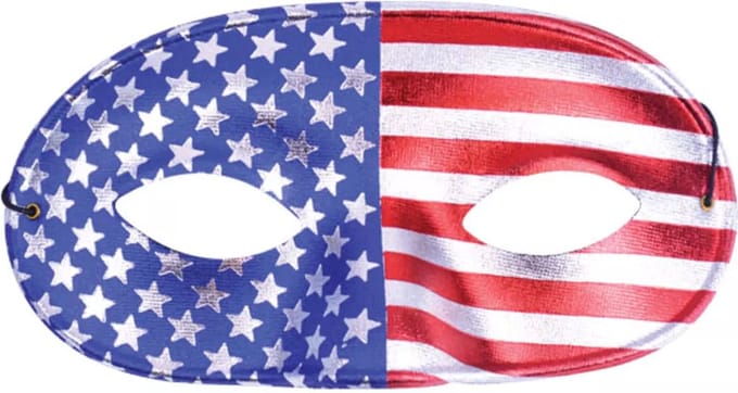 Oogmasker - Domino - USA - Amerika - Stars & stripes