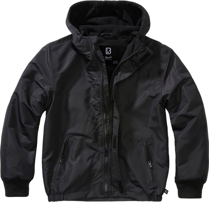 Brandit Kinderjas Kids Windbreaker Frontzip Zwart