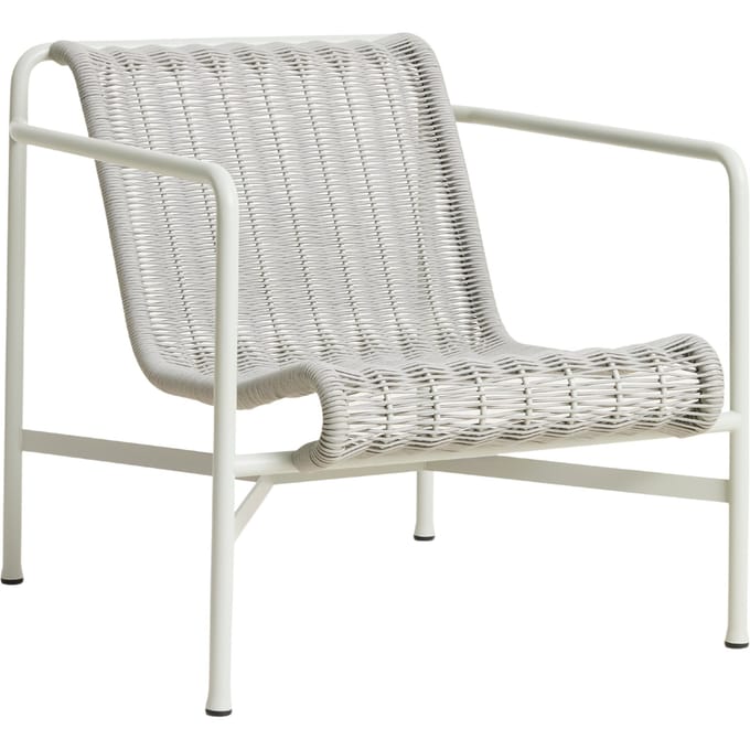HAY Palissade Cord Loungechair Low - sky grey