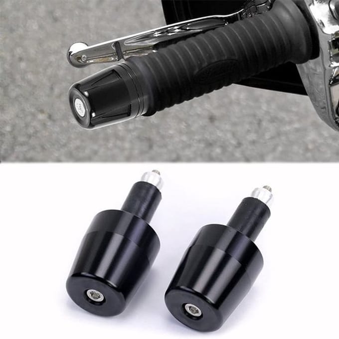 Dailygoods - Universele motorfiets stuurgrepen - Zwart - Aluminium