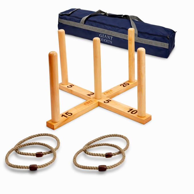 Ubergames Ringwerpen – Mega XL 100x100 cm – Deluxe Houten Set met Tas