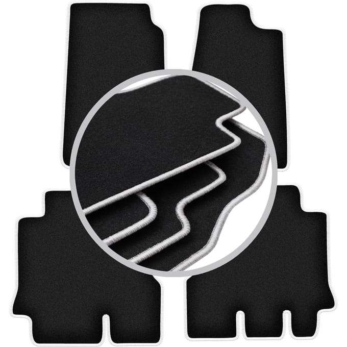 CARLUX-SILVER automatten voor: Jeep Wrangler III JK off-road (2006-2017)