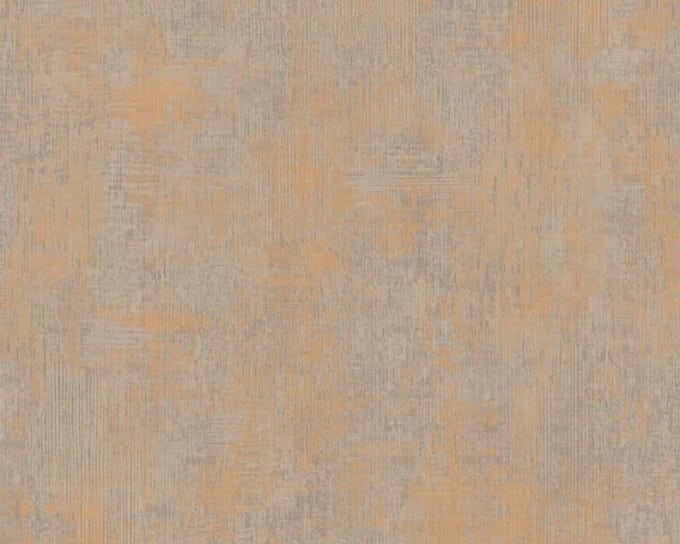 GEMELEERD BEHANG - Bruin Goud - AS Creation Siena