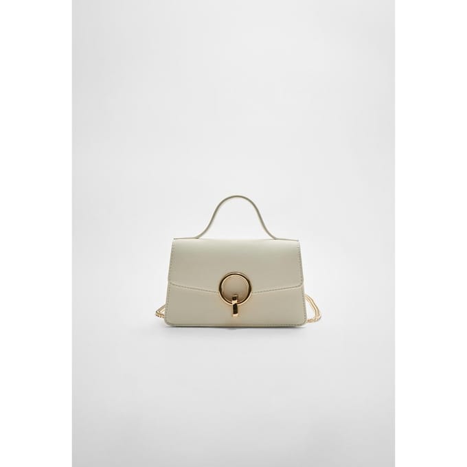 Stradivarius Schoudertas met ronde sluiting  Wit OS