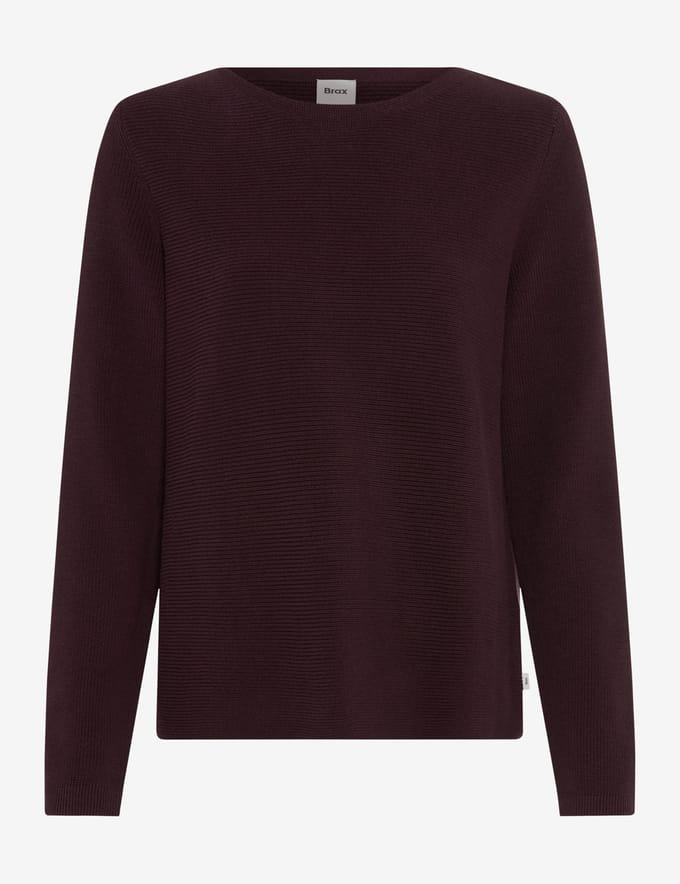 Brax Dames Trui  Style LESLEY blackberry violet, donkerpaars, maat 44