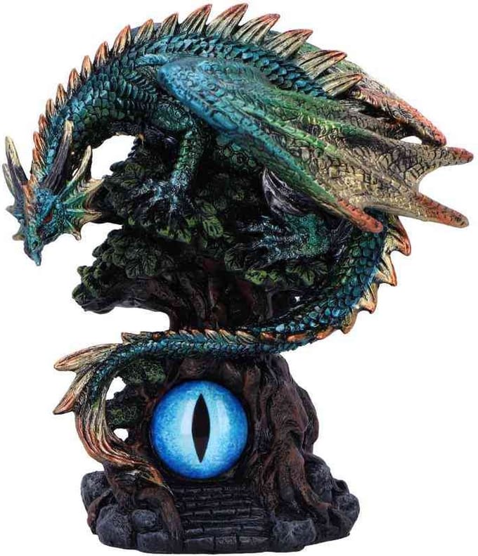 Nemesis Now - Forest Seer - Groene Drakenoog - 16cm Beeld/figuur - Draak - Multicolours