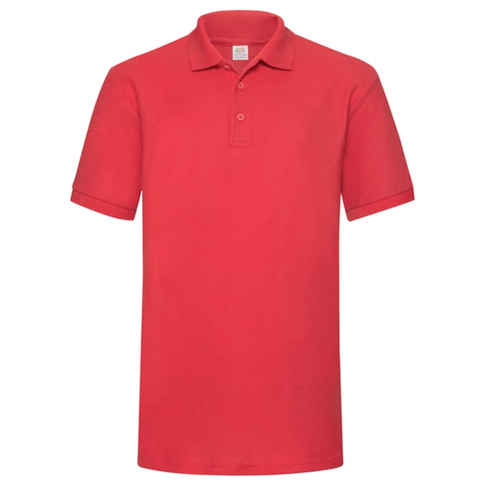 Fruit of the Loom Heren Zwaargewicht Poloshirt (Rood)