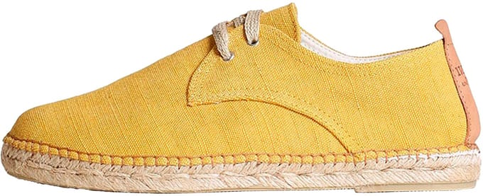 DIXON | Heren espadrilles met veters - GEEL, 45